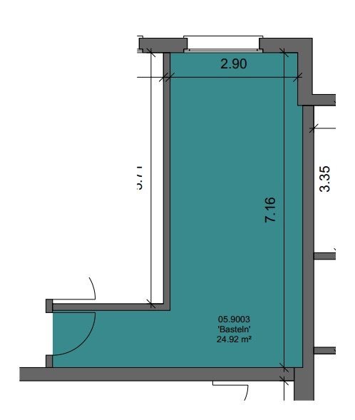 18m² hobby room