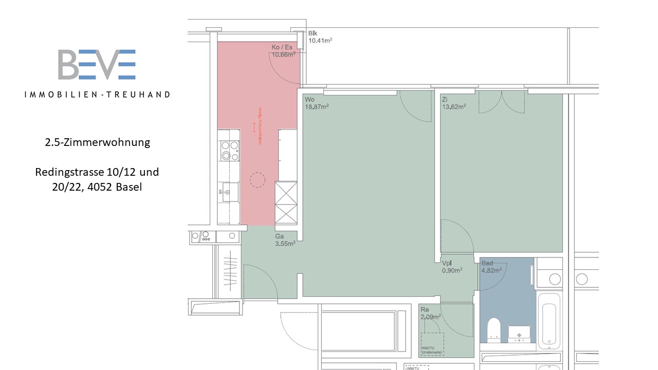 2 ½ rooms apartment