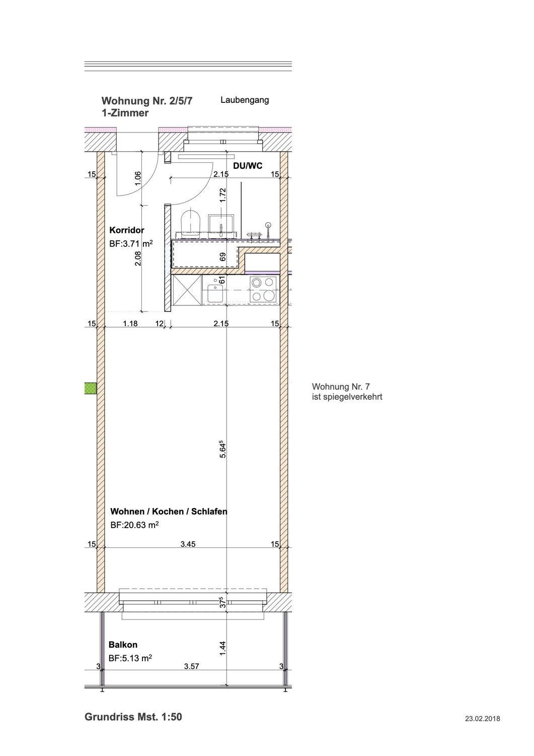 1 ½ rooms apartment, Foto 5 von 5