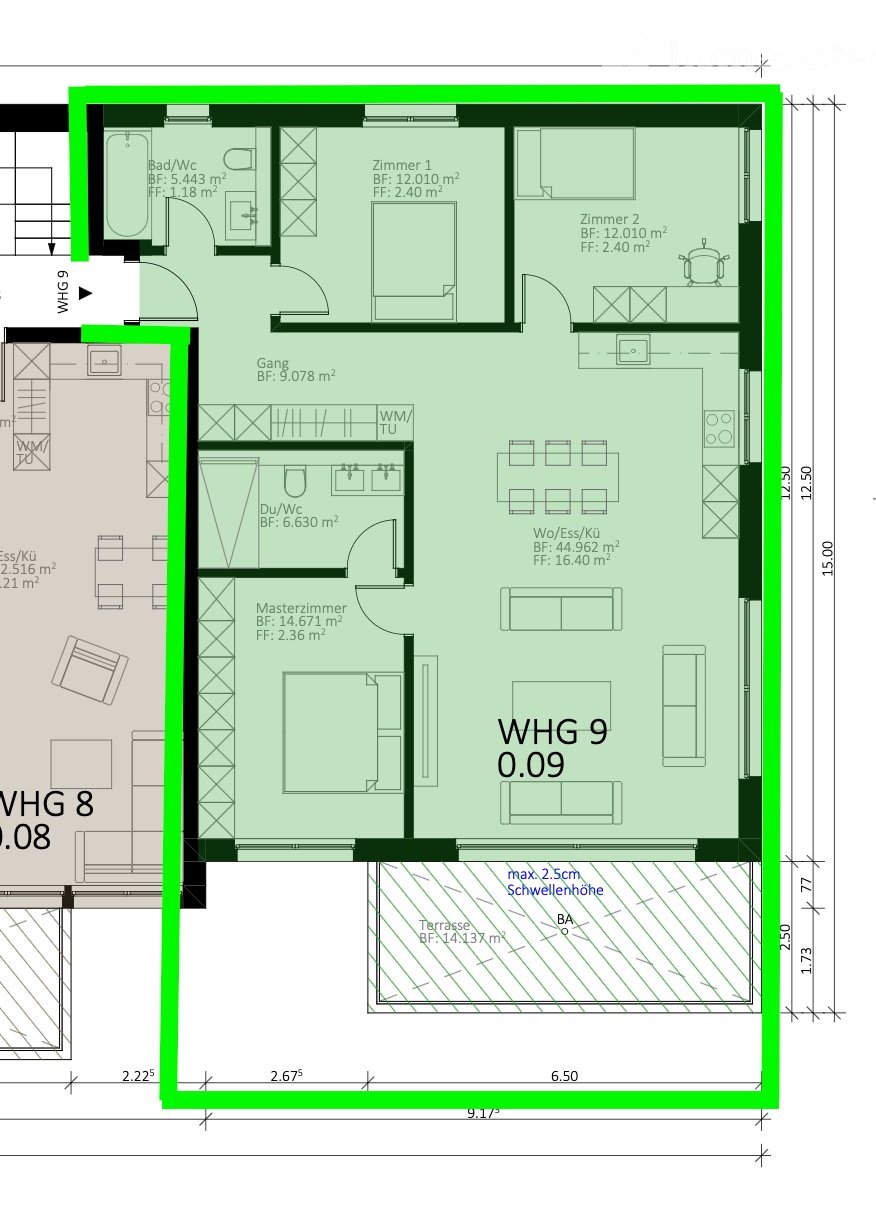 4 ½ rooms apartment