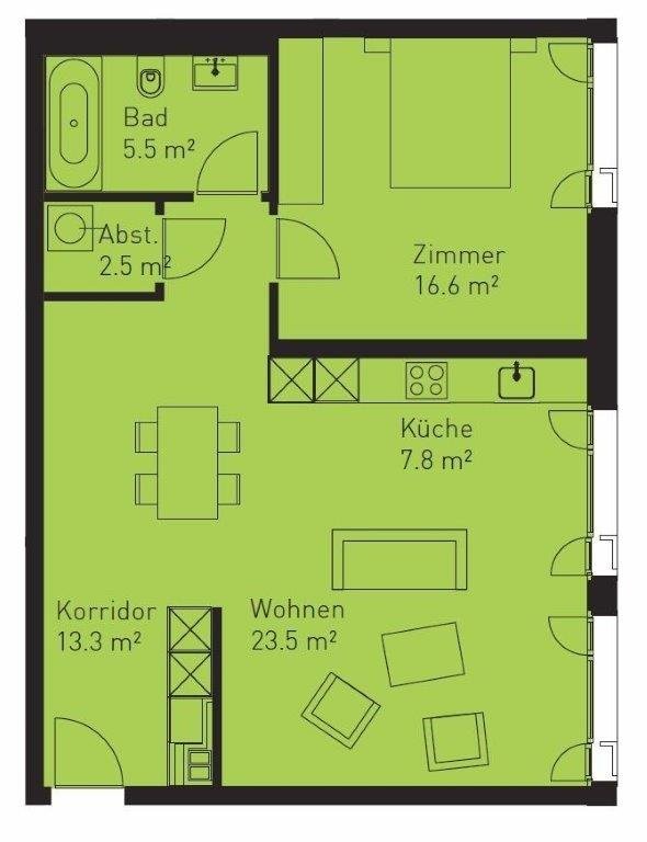 2 ½ rooms apartment, Foto 8 von 8