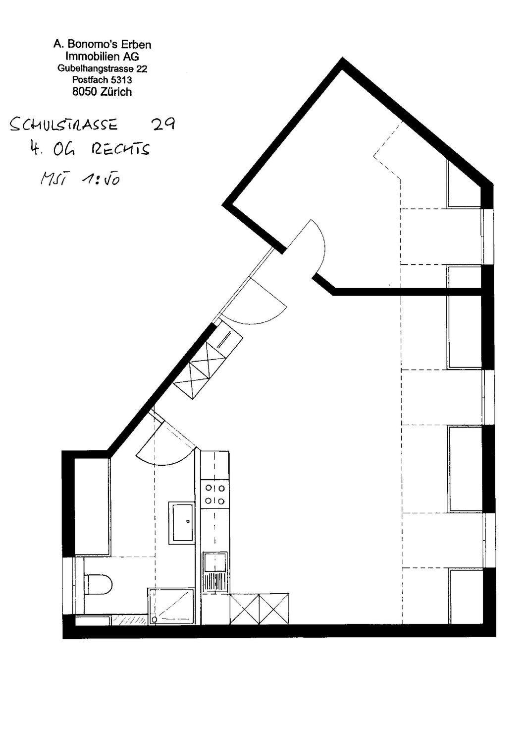 2 ½ rooms roof flat, Foto 2 von 6
