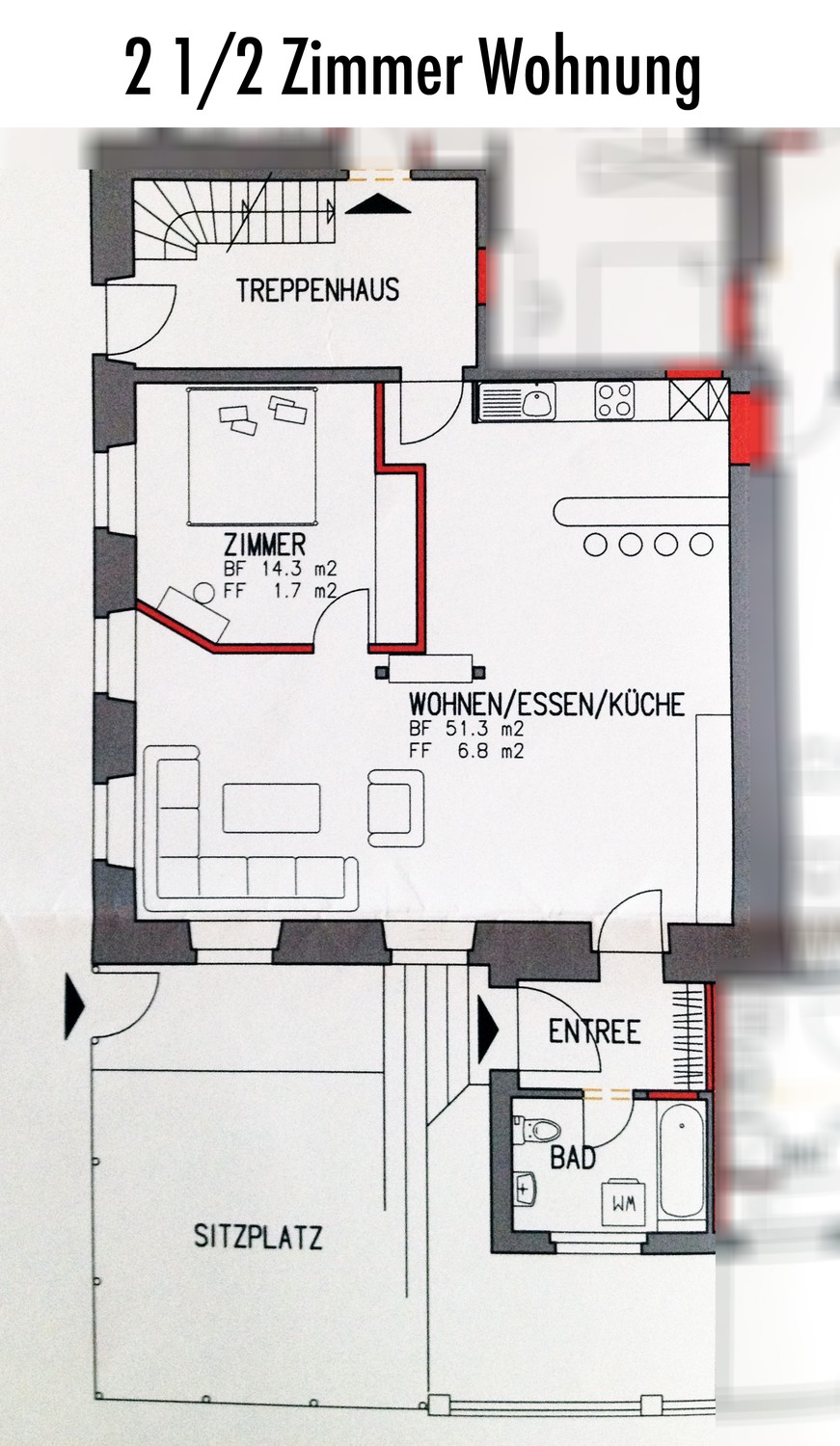 2 ½ rooms apartment, Foto 4 von 10