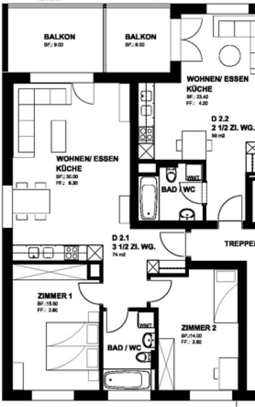 3 ½ rooms apartment, Foto 3 von 9