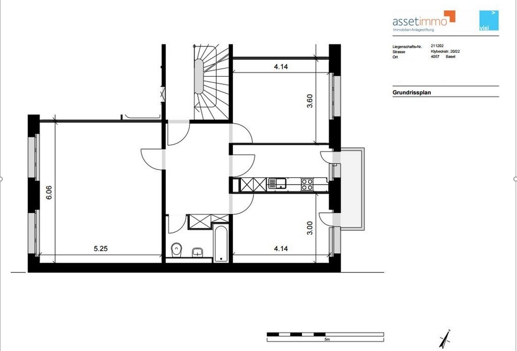 3 rooms apartment