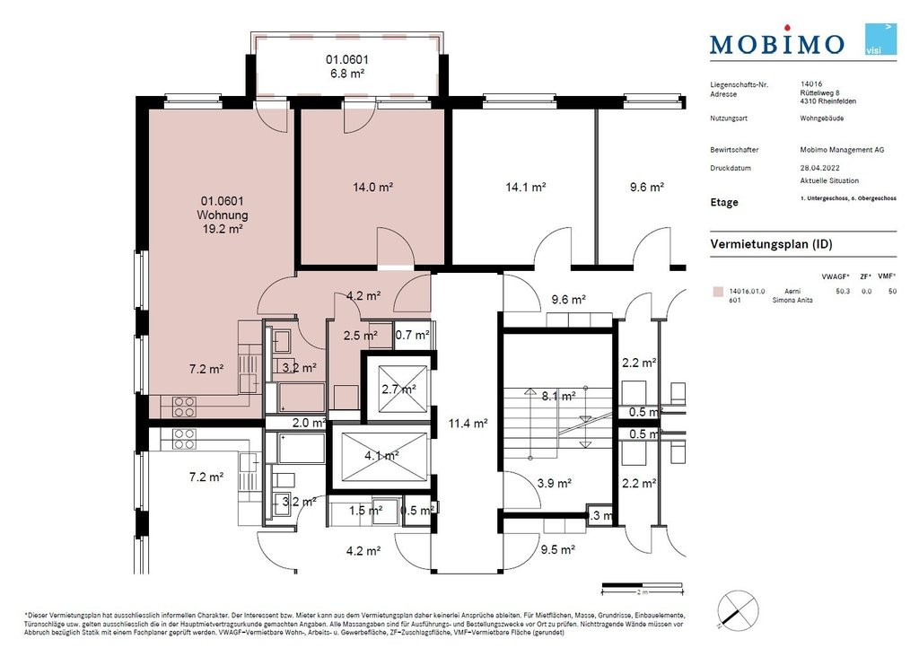 2 rooms apartment, Foto 5 von 5