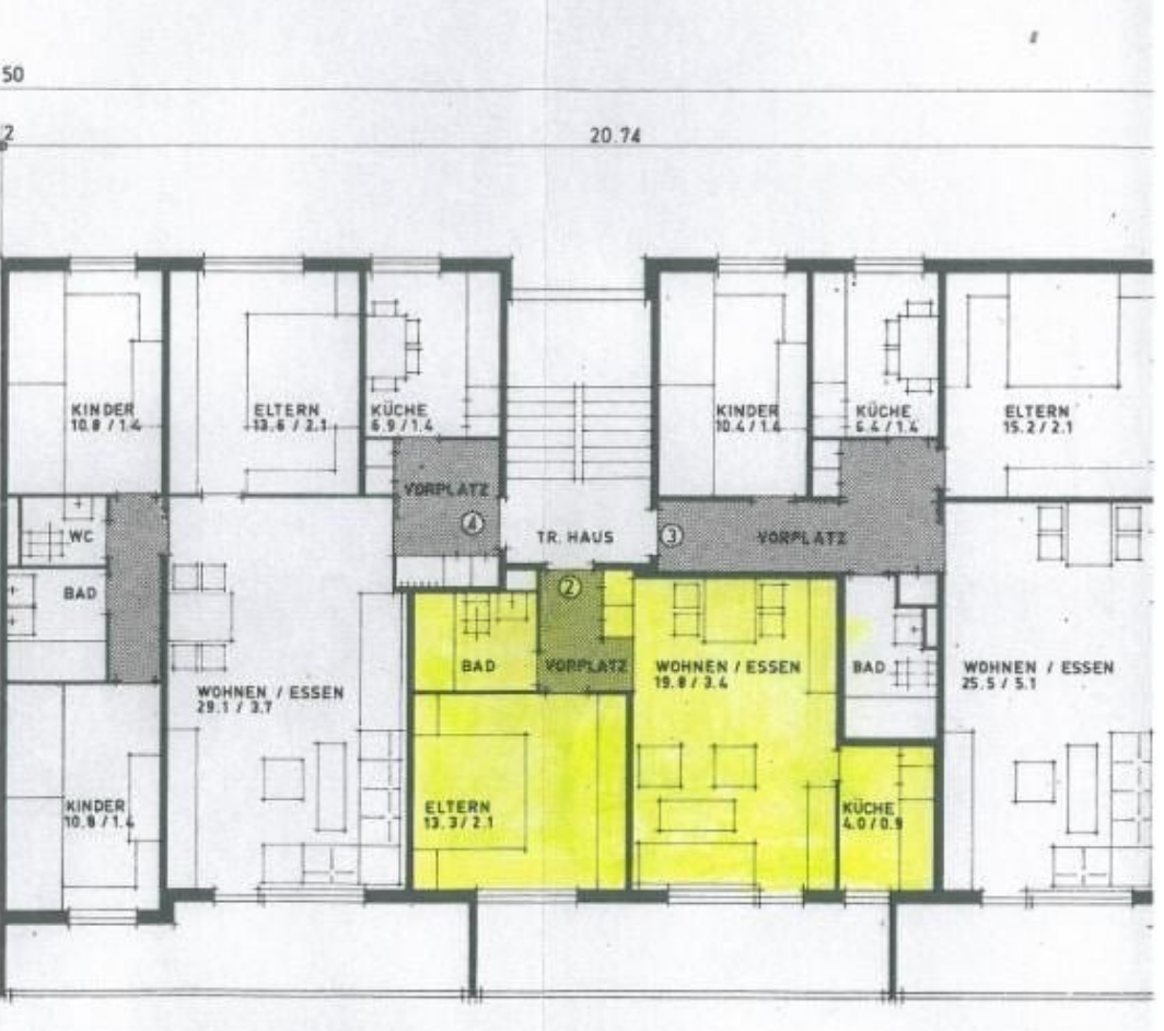 2 pièces appartement