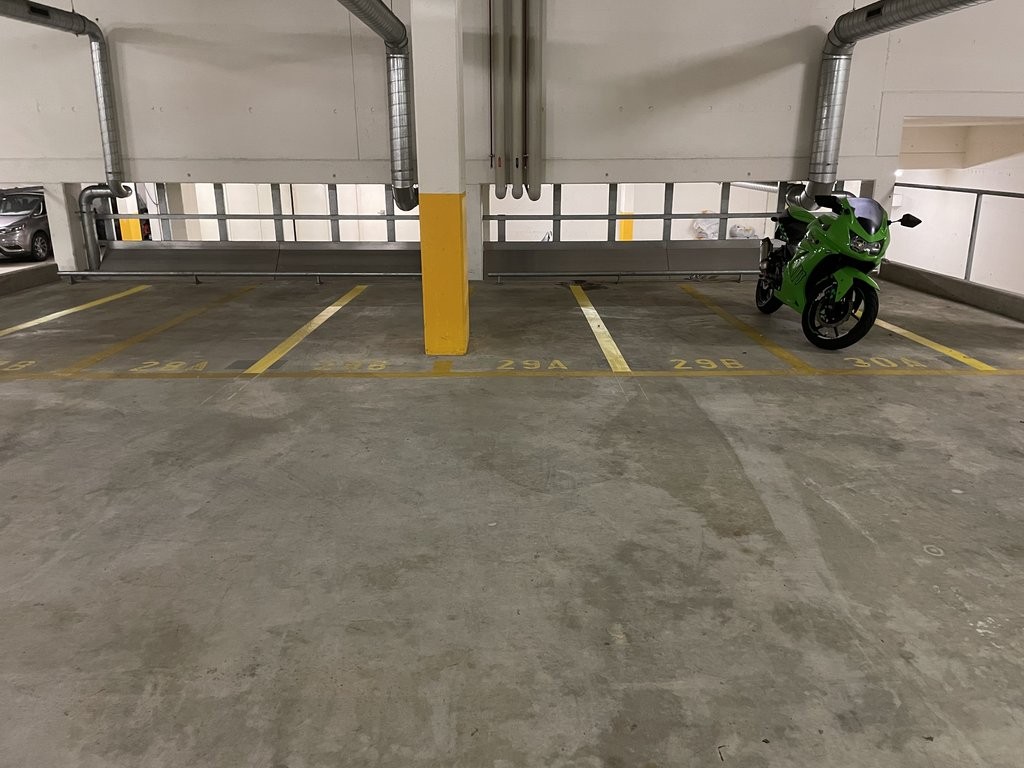Covered bike parking