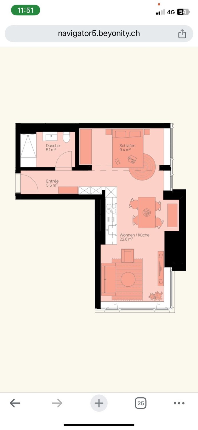 1 ½ rooms apartment, Foto 2 von 10