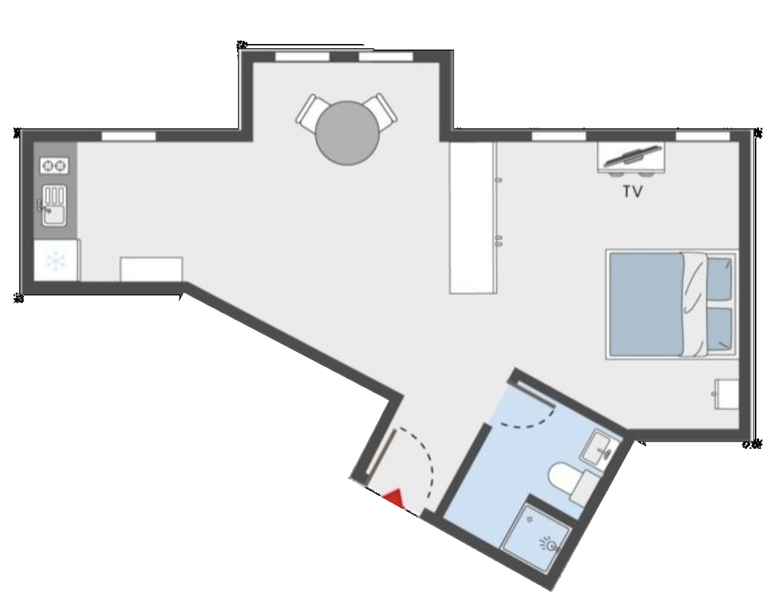 1-Zimmer-Wohnung, Foto 7 von 7