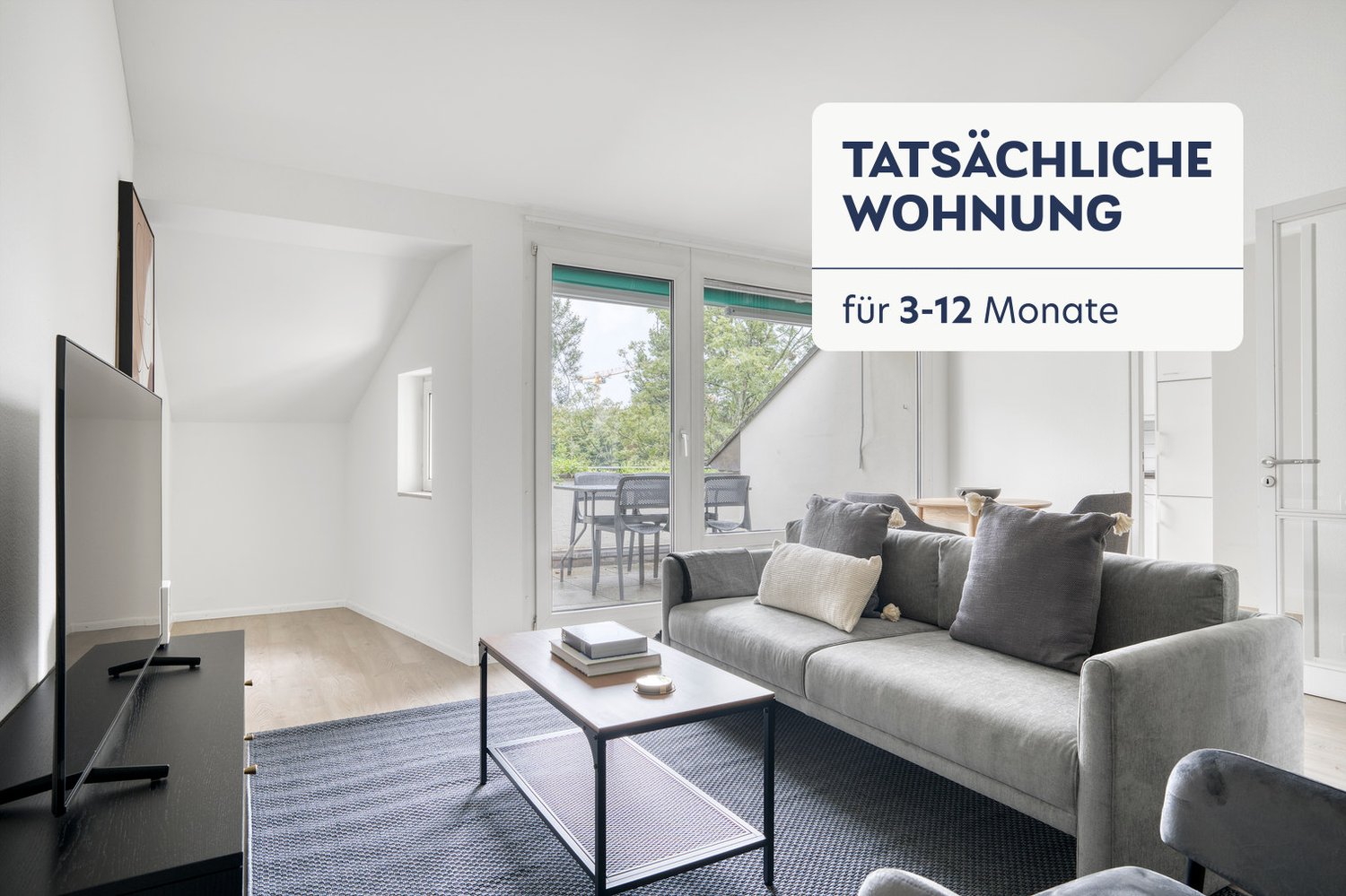 2 ½ rooms furnished flat