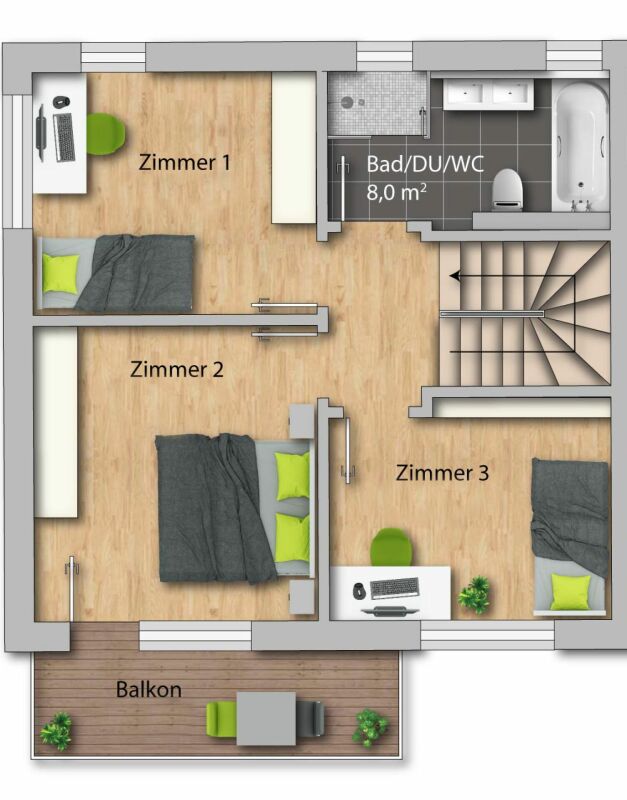 6 ½ rooms single house