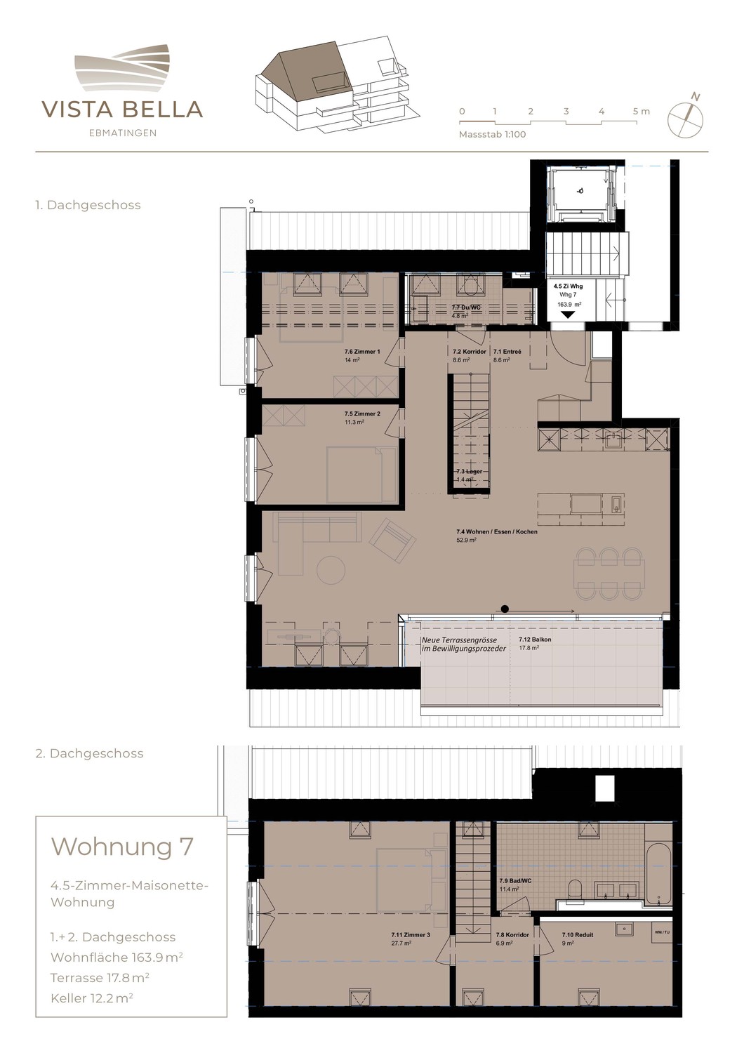 5 ½ rooms roof flat, Foto 6 von 6