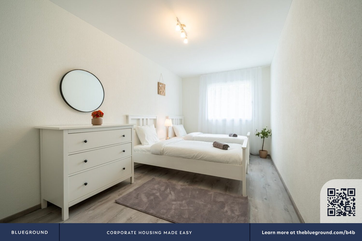 4 rooms furnished flat