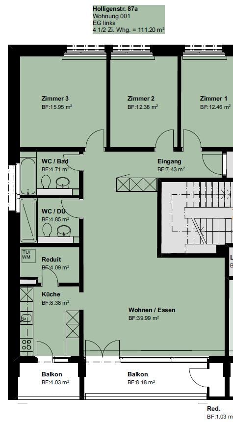 4 ½ rooms apartment