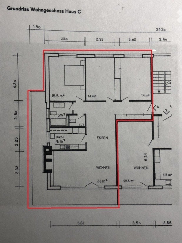 4 ½ rooms apartment
