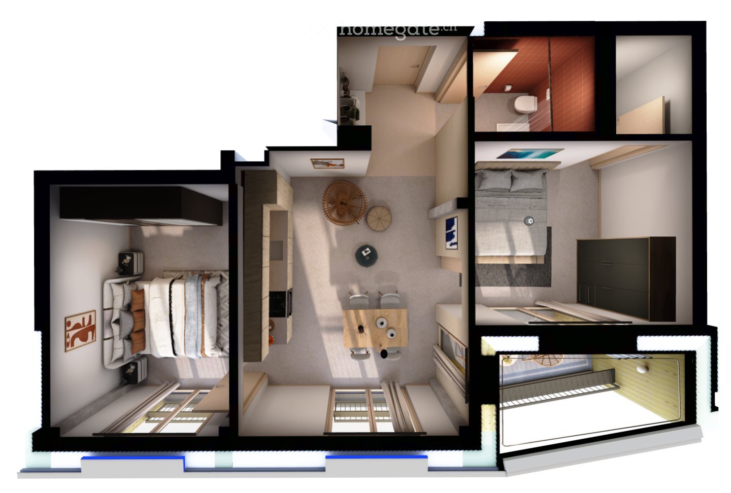 3-Zimmer-Wohnung, Foto 3 von 4