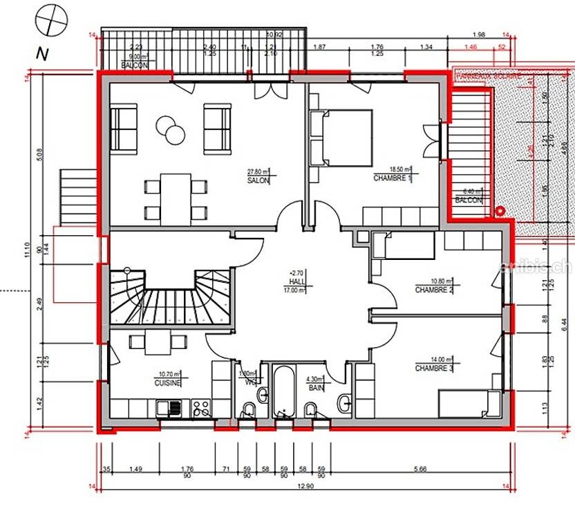 4 ½ rooms apartment