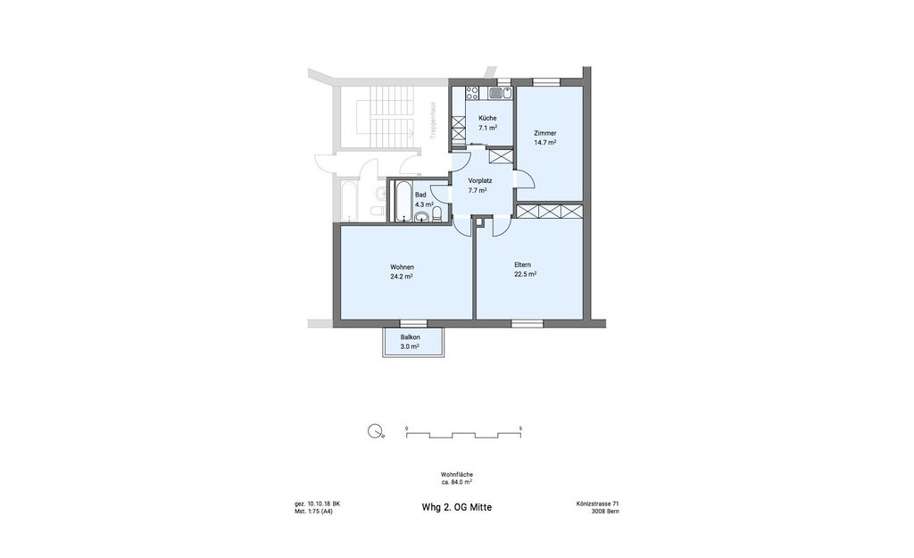 3 rooms apartment