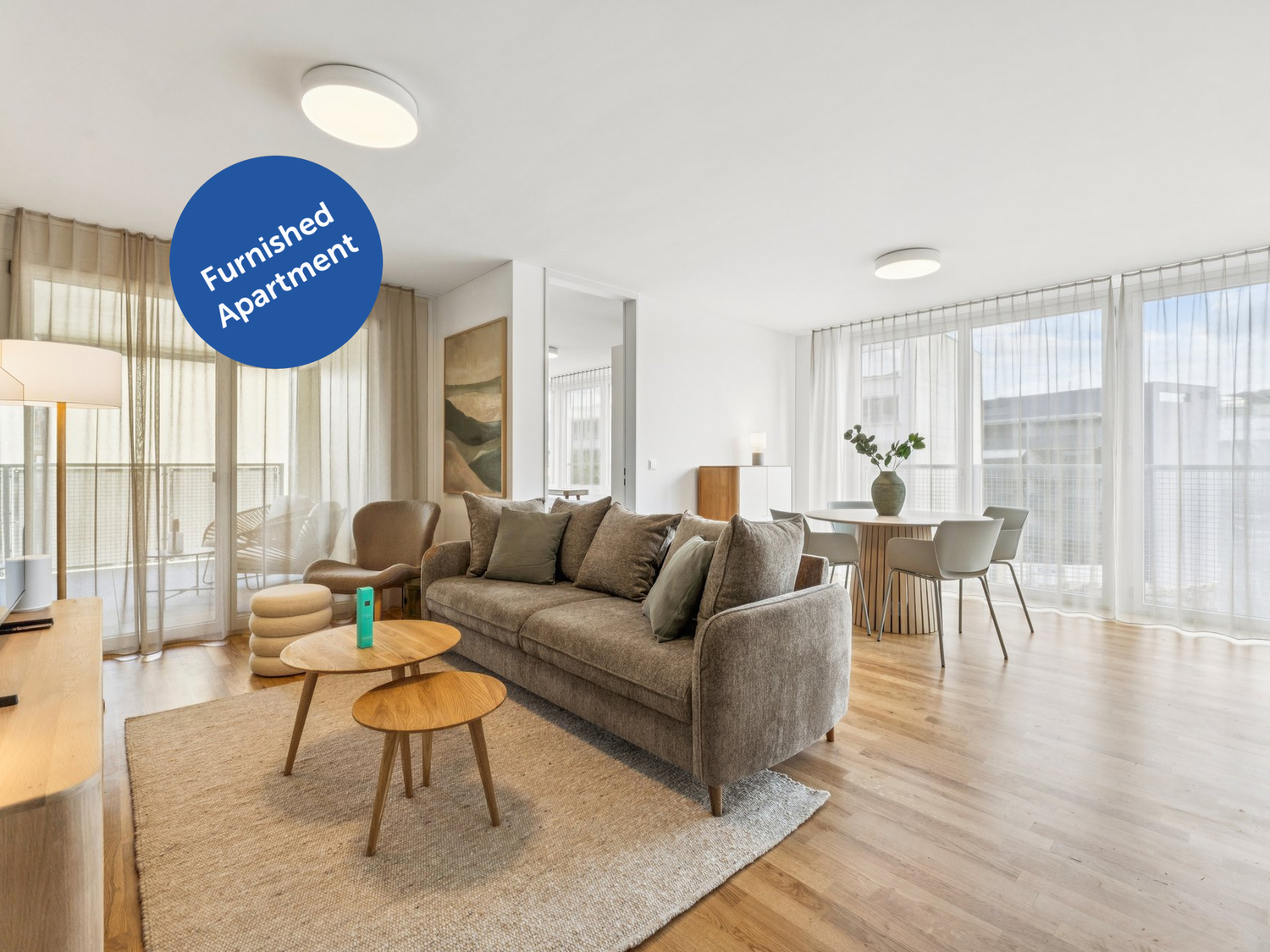 2 ½ rooms furnished flat