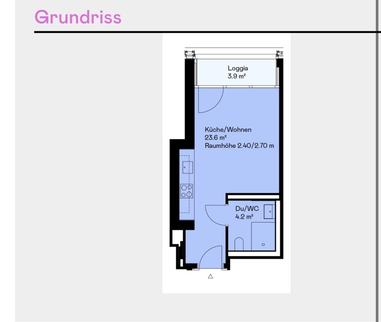 Appartement de 2 ½ pièces
