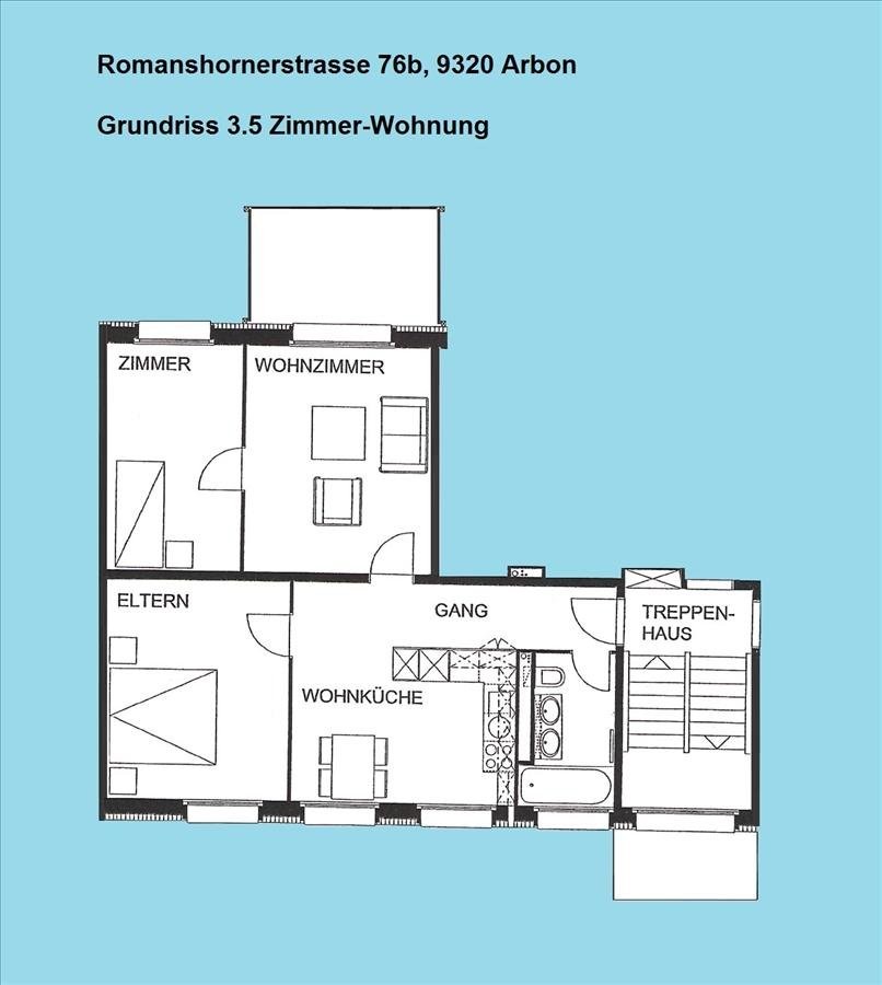 3 ½ pièces appartement