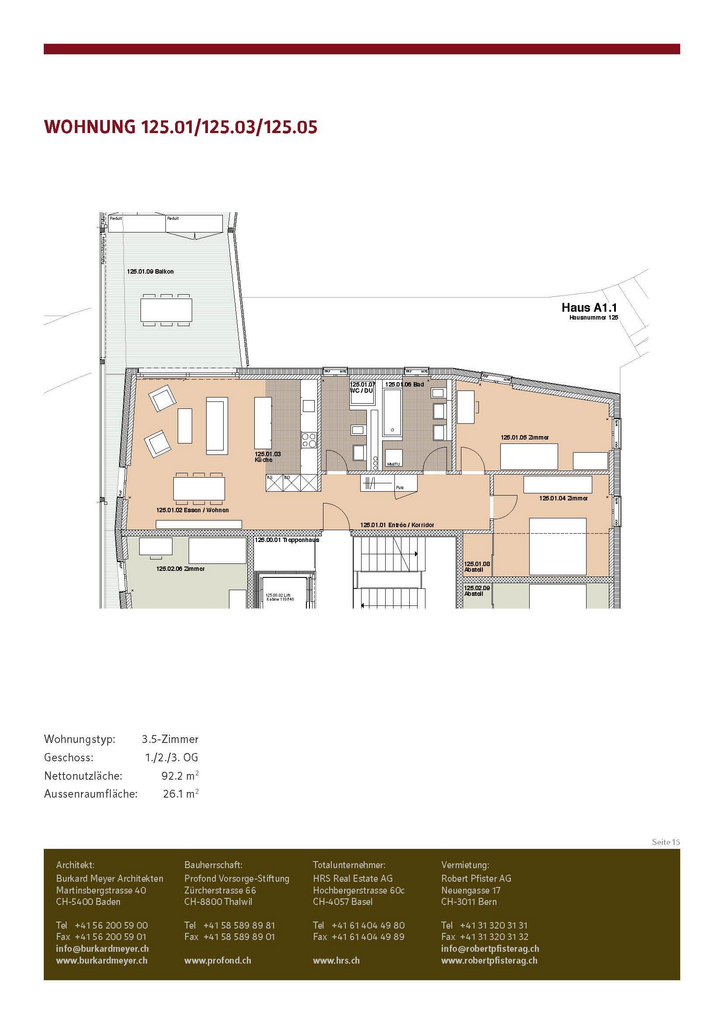 3 ½ rooms apartment