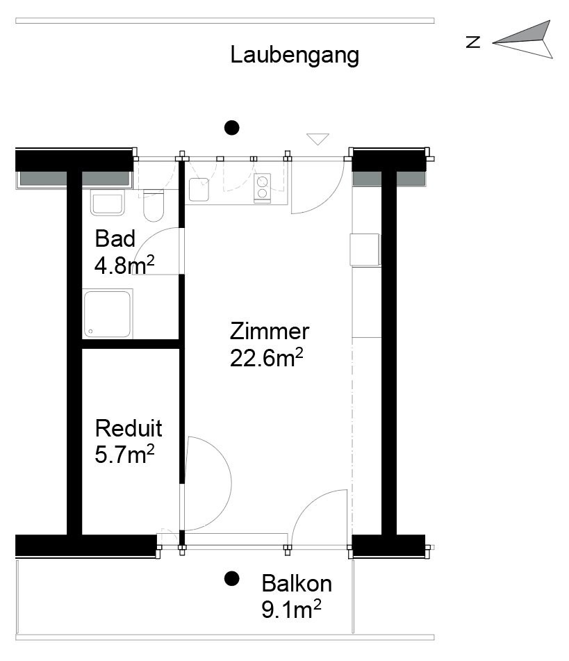 1 room apartment, Foto 9 von 9