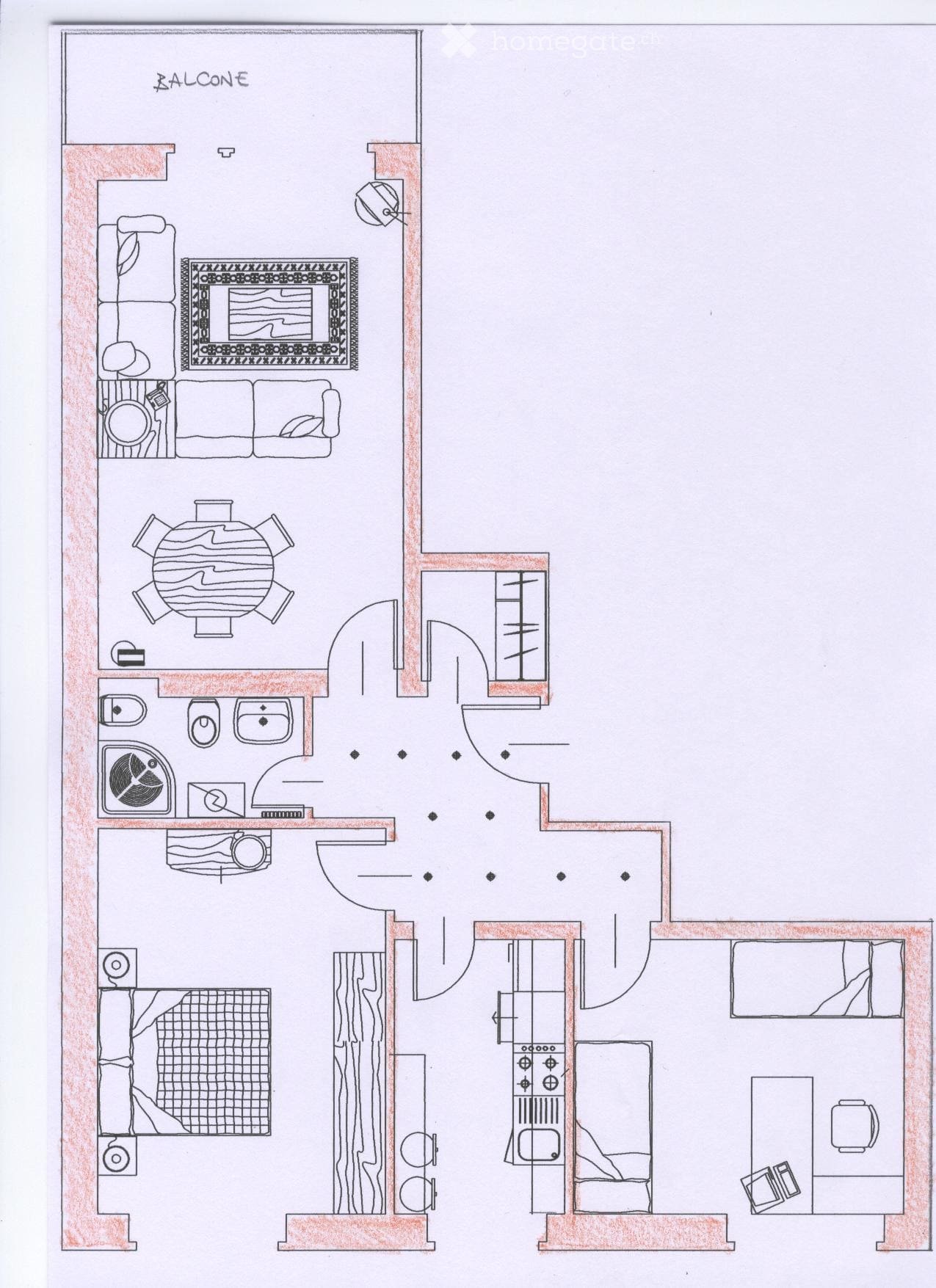 3 ½ rooms apartment