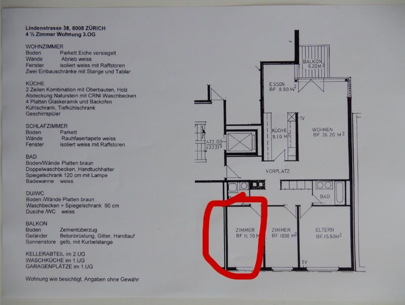 Zimmer in einer WG