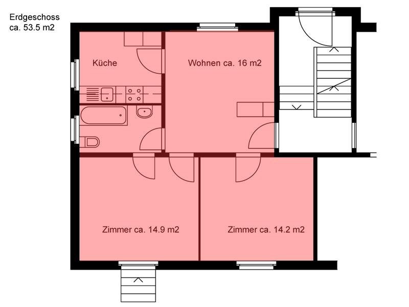 2 ½ rooms apartment