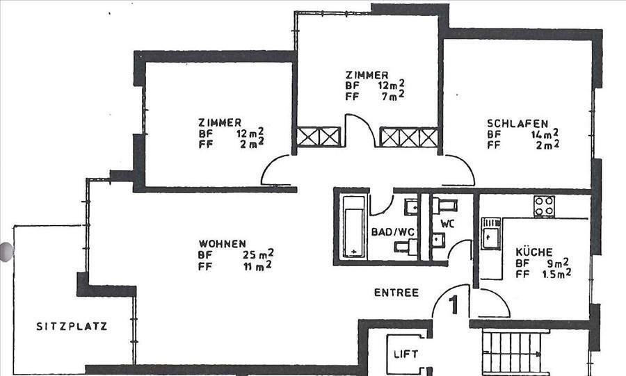 4 pièces appartement