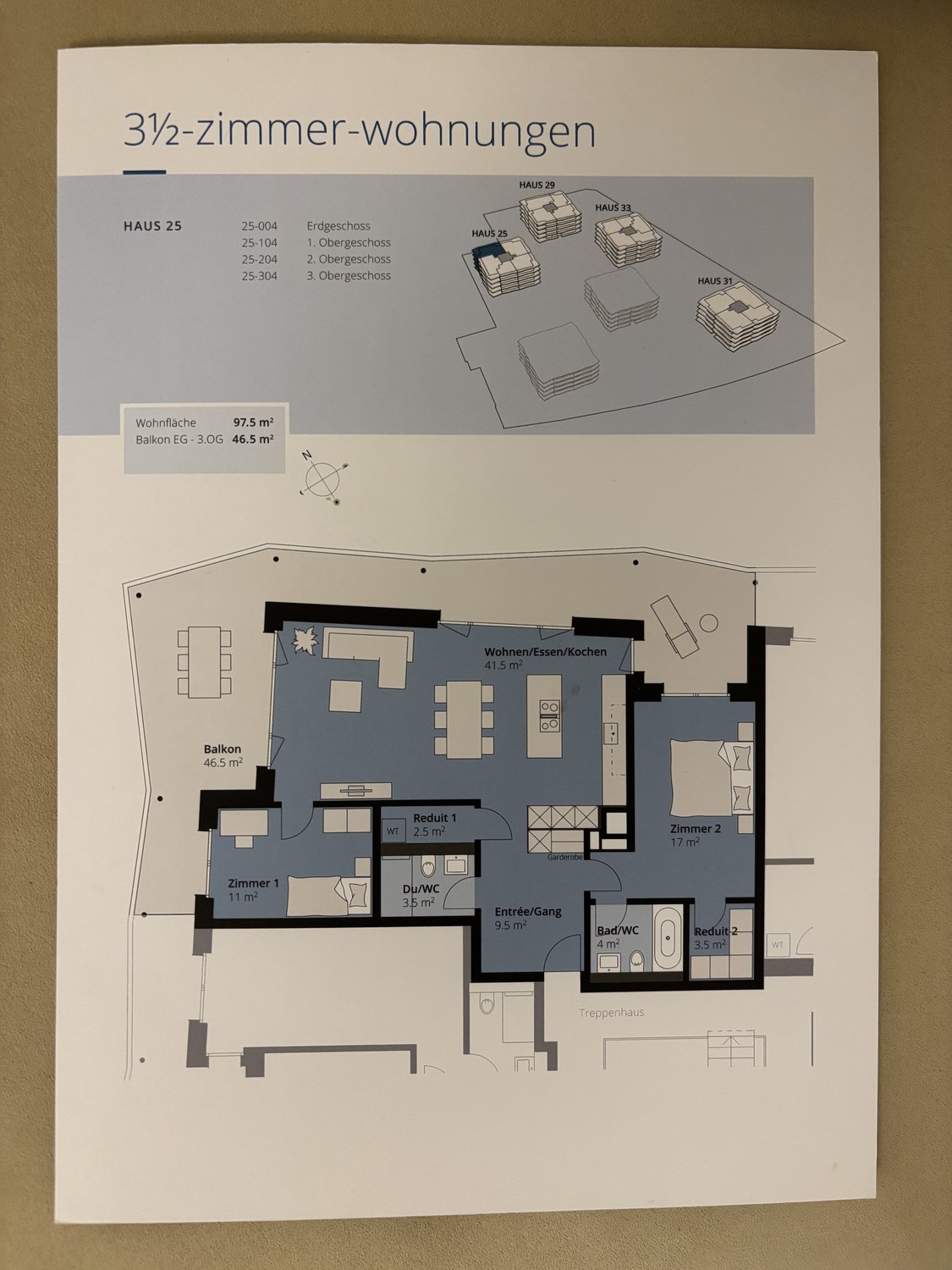 3 ½ rooms apartment