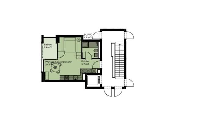 2 ½ rooms apartment