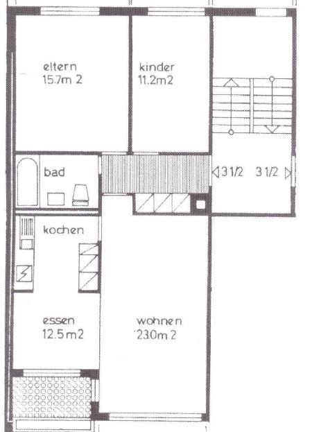 3 ½ rooms apartment