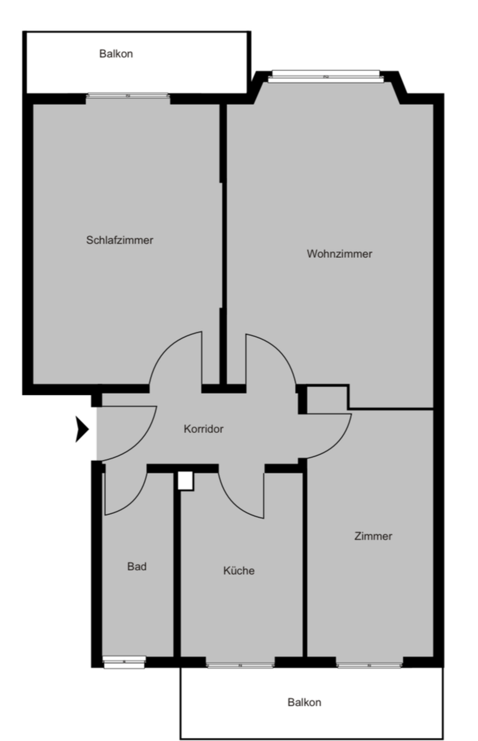 Appartement de 3 pièces