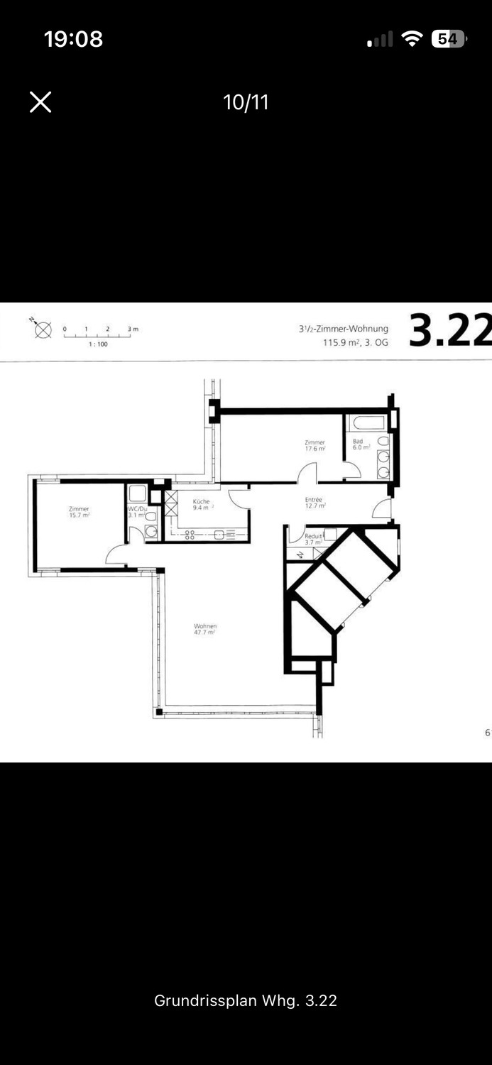 3 ½ Zimmer Wohnung, Foto 7 von 9