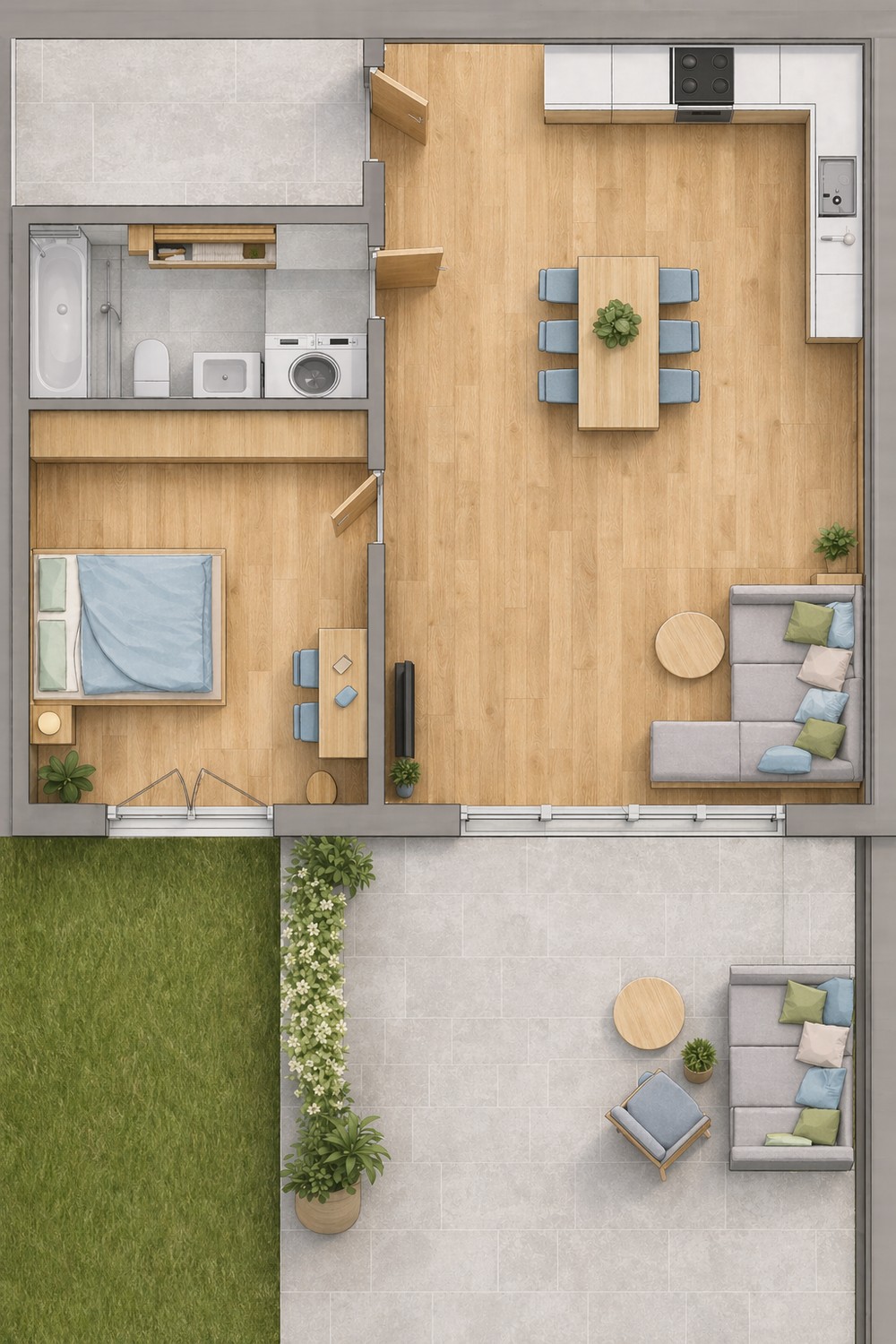 2 rooms apartment