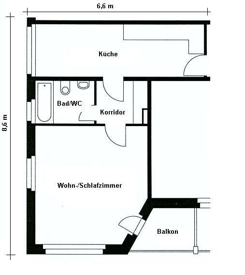 1 ½ rooms apartment, Foto 9 von 9