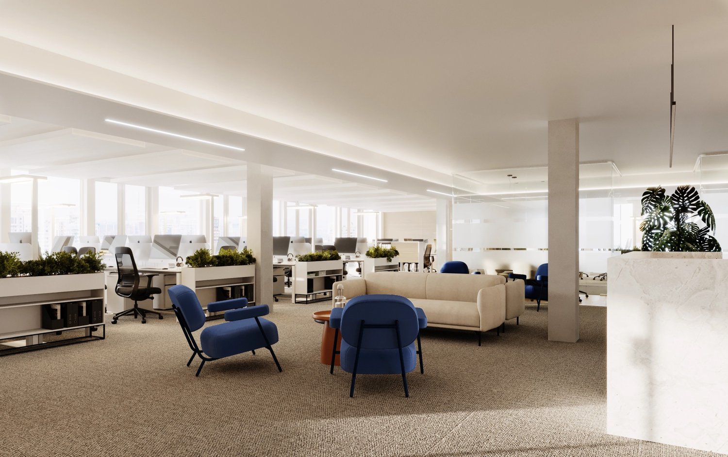 1390m² Büro