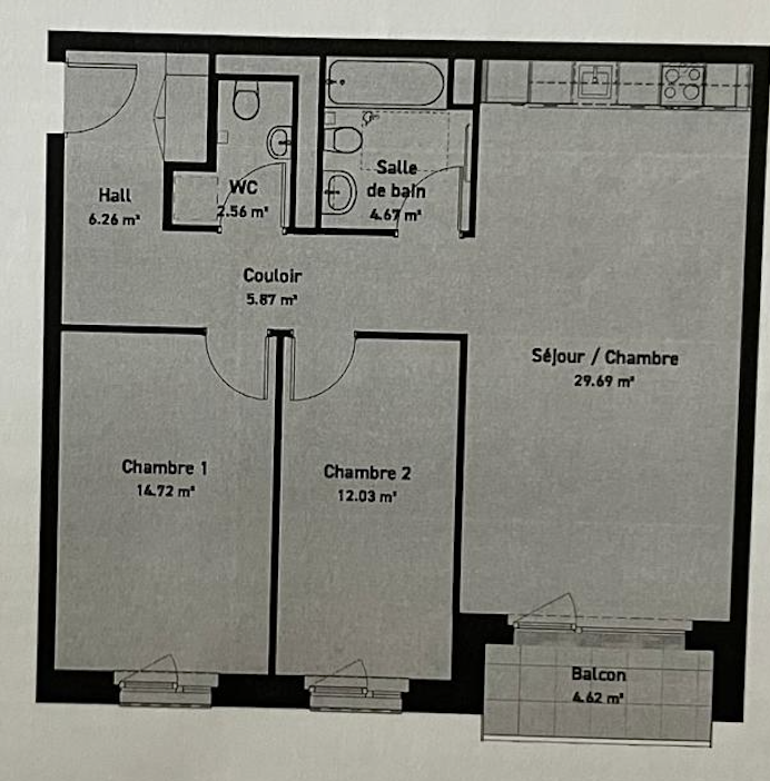 2 ½ Zimmer-Wohnung