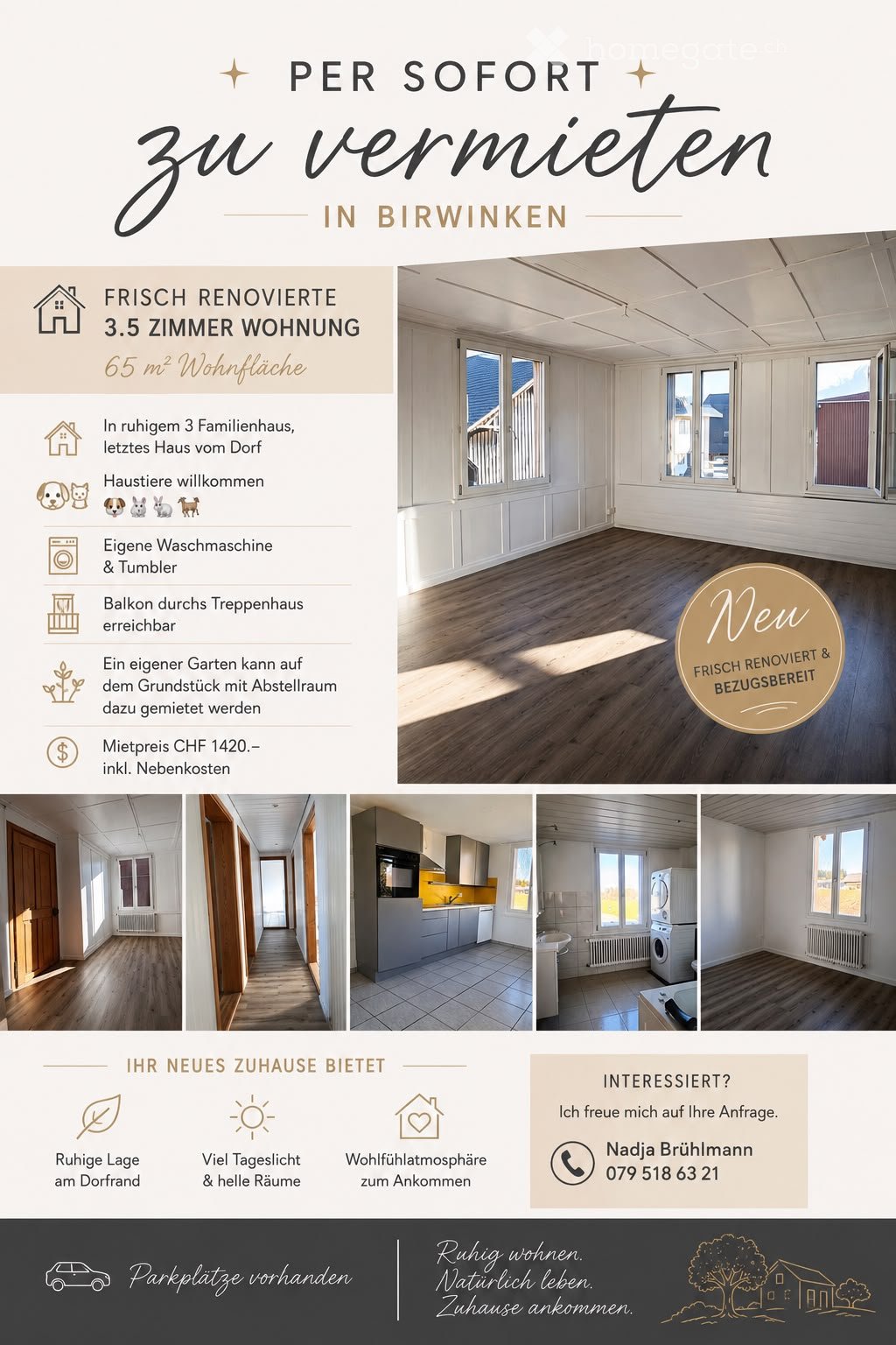 2 ½ rooms apartment