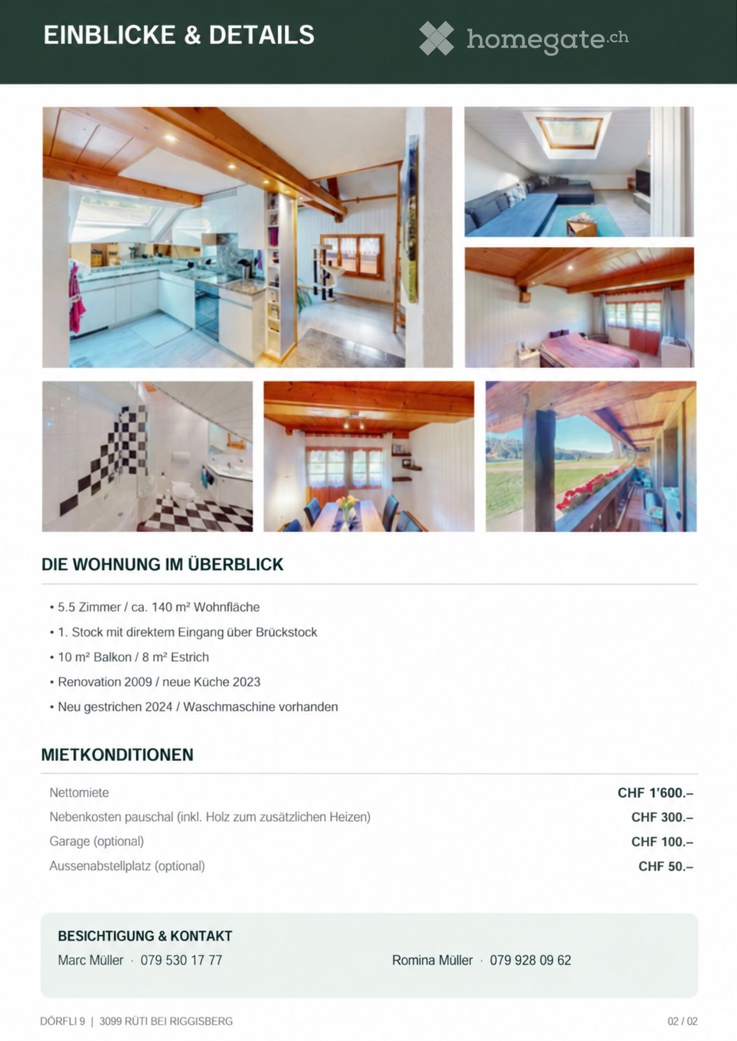 3 ½ rooms apartment