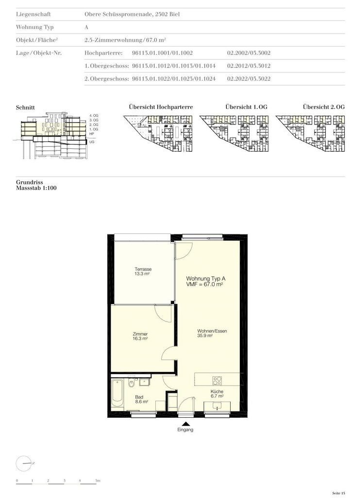 2 ½ rooms apartment