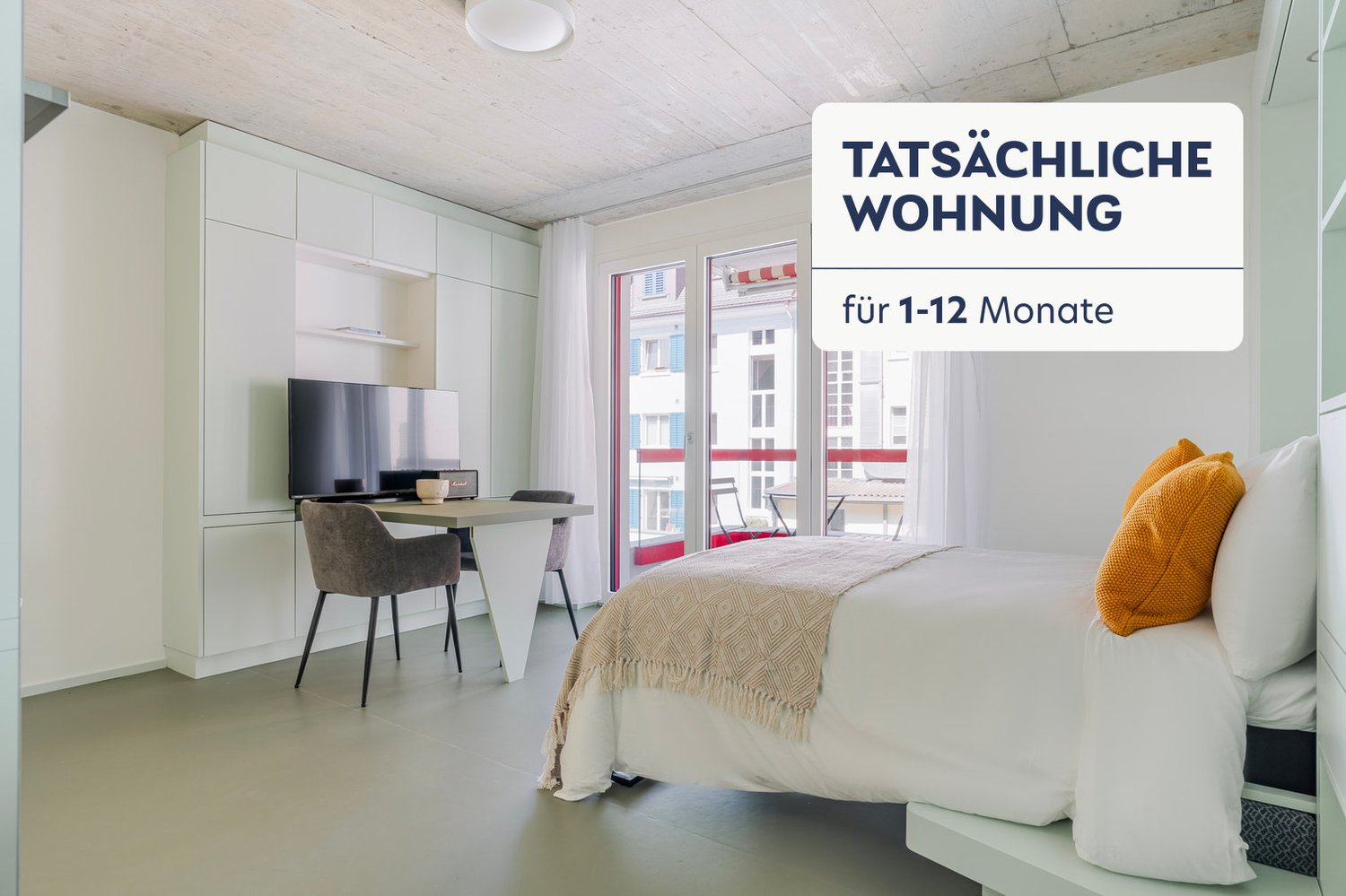 1 ½ pièces appartement meublé