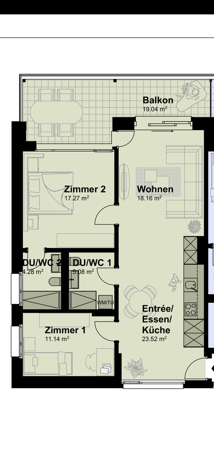 3 ½ Zimmer-Wohnung