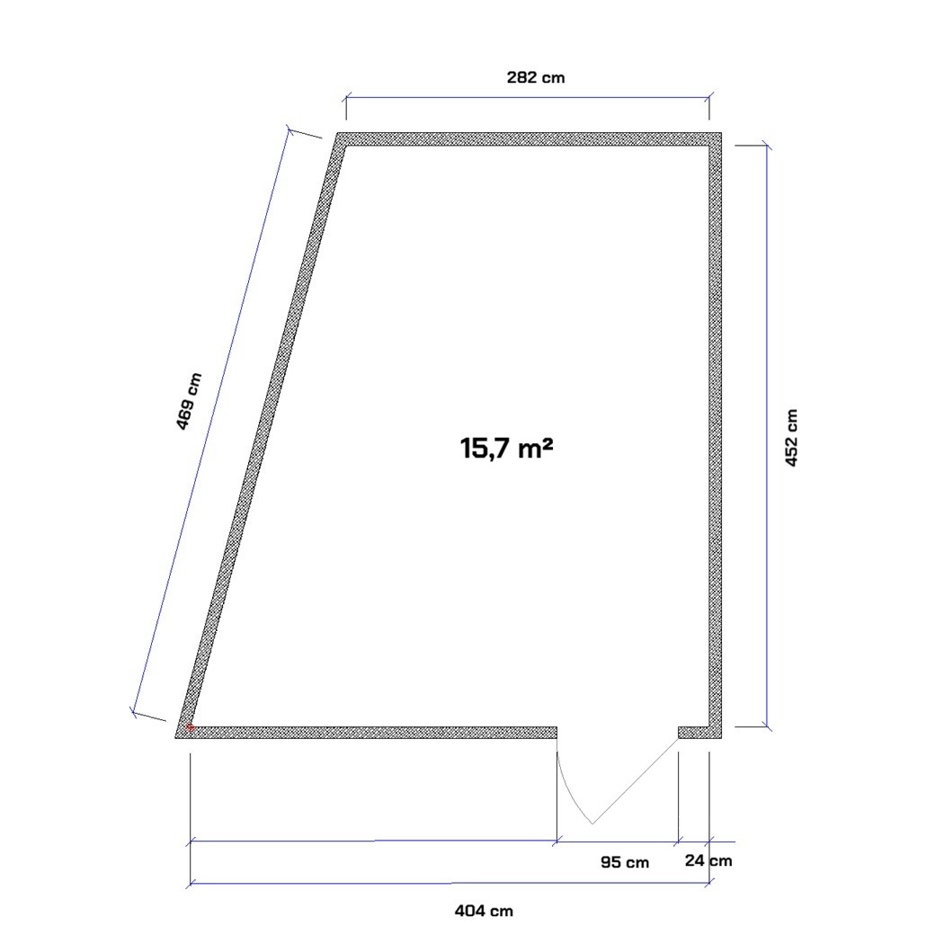 Espace commercial de 16-16m²