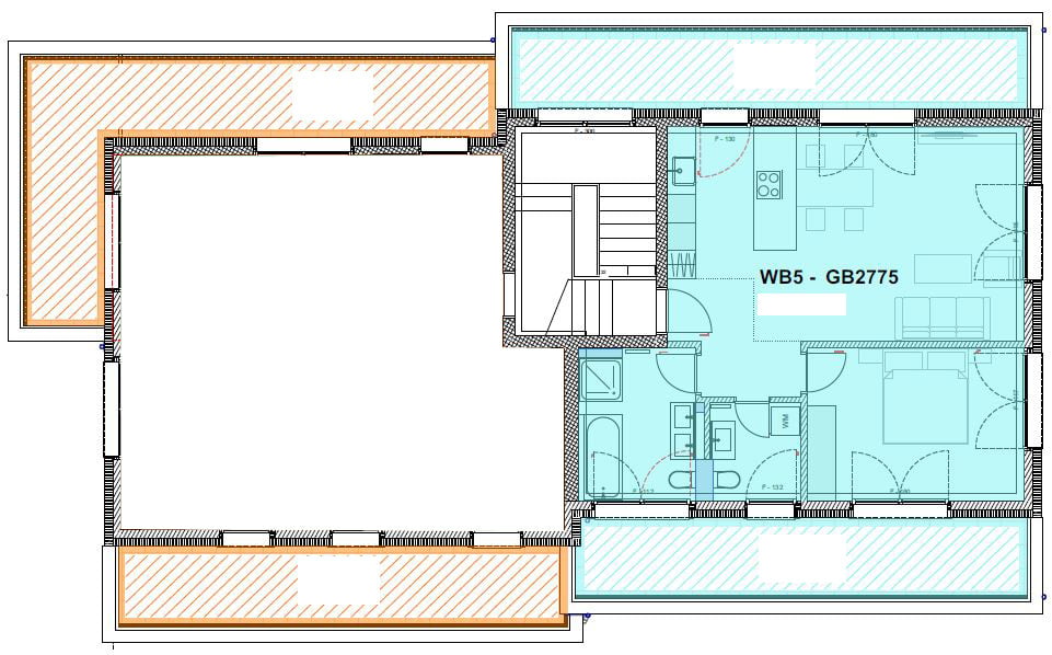2 ½ pièces appartement en attique