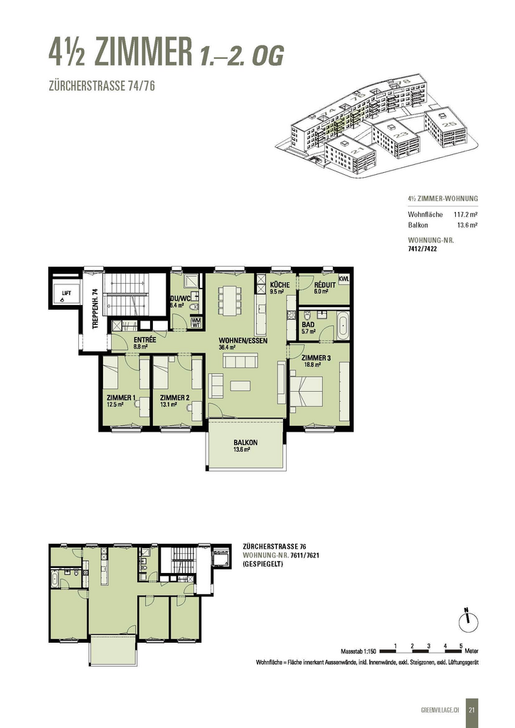 4 ½ rooms apartment