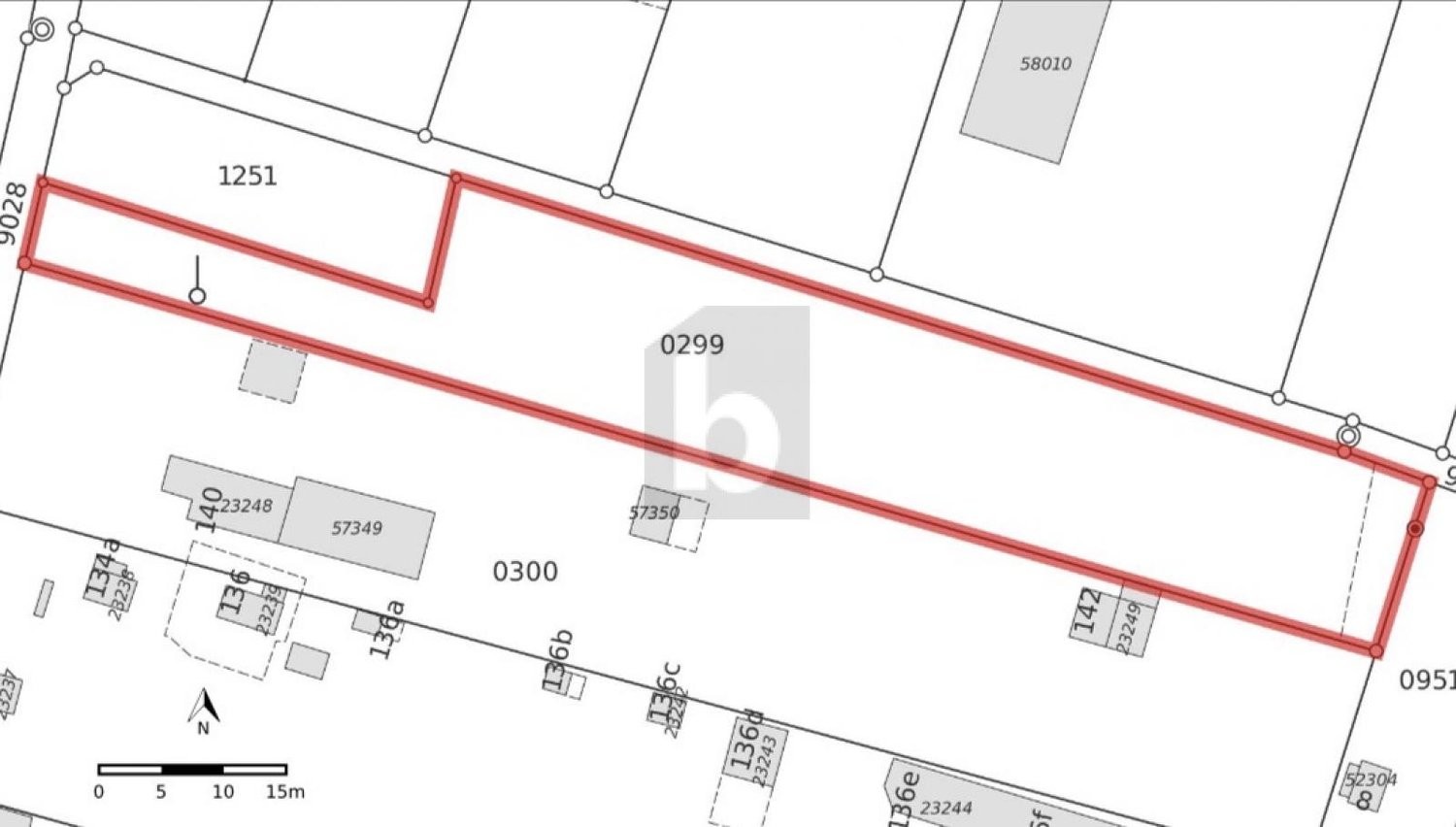 1751m² terrain à bâtir